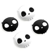 GeekShare Skull Joystick Caps Compatible with Nintendo Switch 2, Anti-Slip Silicone Thumb Grip Ca...