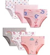 Tphon Little Girls Underwear Toddler Underwear Girls Panties Big Kids Undies Soft 100% Cotton