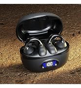 IHAO Clip Ear Sport Earbud Headphones Bluetooth 5.3 Open Earpiece, Clip On Ear Never Fall Out 80 ...