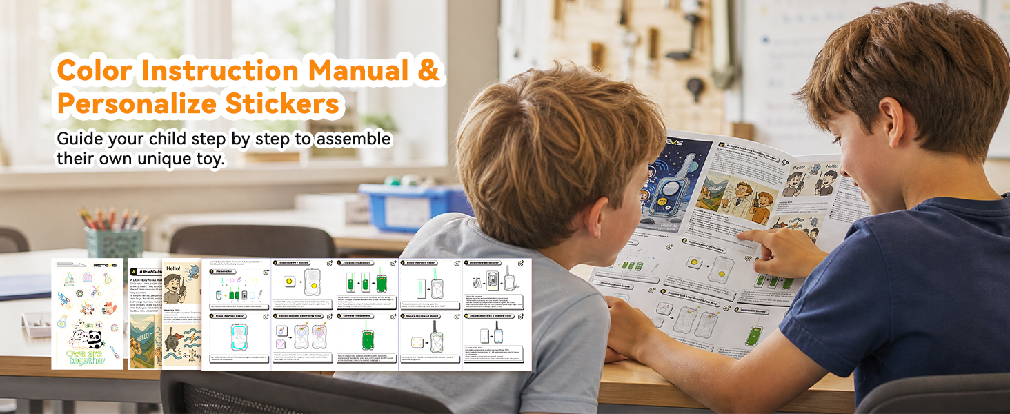 stem walkie talkie kit building fm radio kid diy electronic kits toys walkie talkies for boys