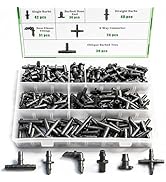Ruibapa 220Pcs Barbed Connectors Irrigation Fittings Kit,Irrigation Connector for 1/4" Tubing Gar...