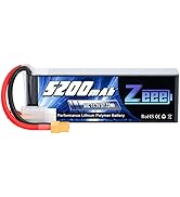 Zeee 3S Lipo Battery 5200mAh 50C 11.1V RC Batteries with XT60 Connector Soft Case for RC Airplane...