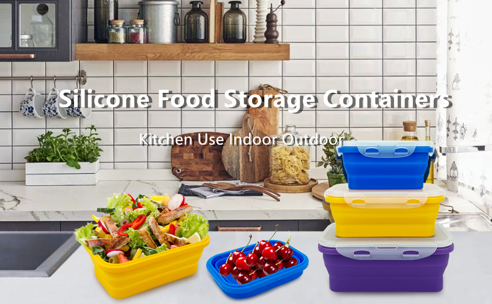 silicone meal prep containers