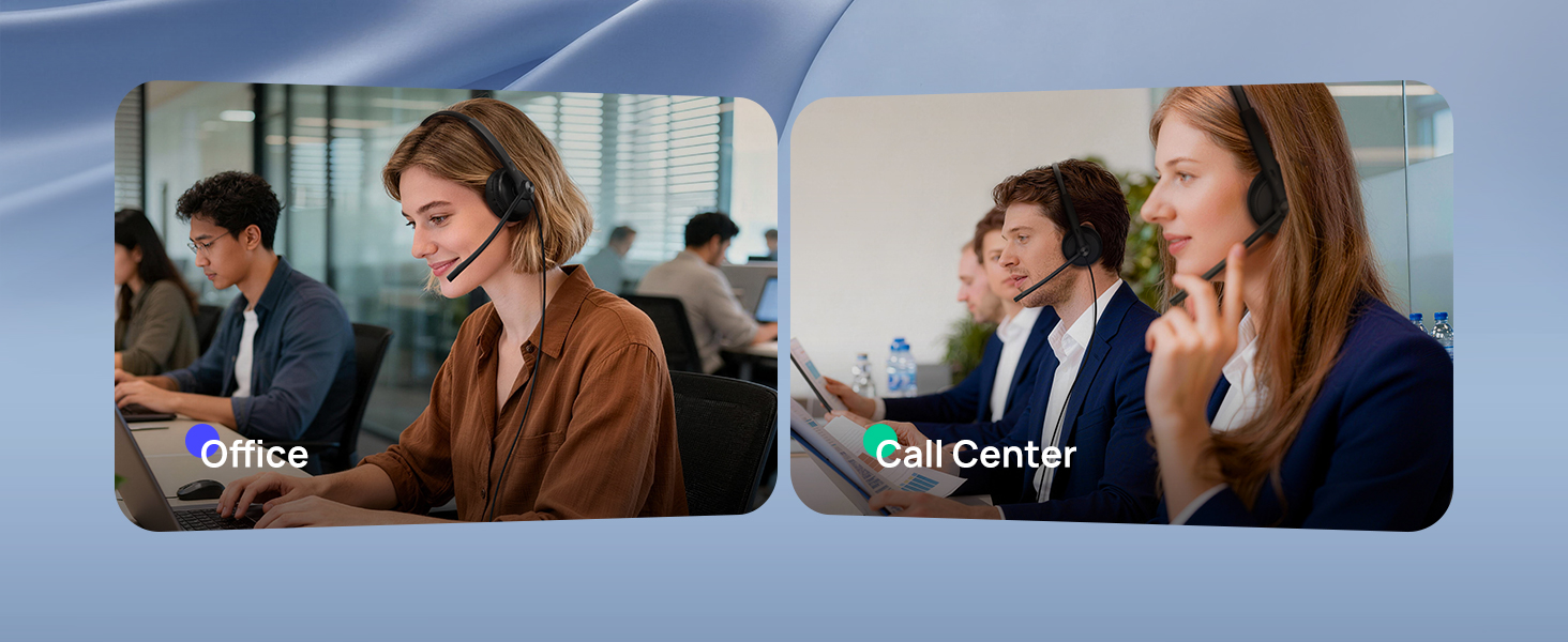 Suitable for offices and call centers