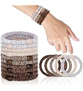 FORENEE Braided Hair Ties No Damage, Soft Plush Hair Elastics, Ponytail Holders & Hair Bands for ...