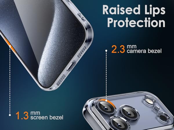 iphone 17 pro case offers camera and screen protection by having raised lips