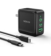 100W USB C Charger, 3-Port GaN+ USB C Charging Block, Foldable and Compact Fast Wall Charger Powe...