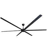 iLiving 102-Inch, 6 Blades BLDC Big Ceiling Fan, High Volume Low Speed Outdoor Fan with Powerful ...
