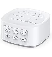 Sleepbox Sleep White Noise Sound Machines with 25 Soothing Sounds 36 Volume Levels 5 Timers Visib...