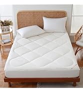 YOUR MOON Natural Wool Mattress Pad Queen – 450GSM Organic Australian Wool Mattress Topper, Quilt...