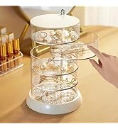 MRPAPA Clear Rotable Box,5-Layer Jewelry Storage Box With Lid, Easy Classify Storage by Layer Box...