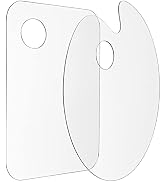 Tamaki 2 Pack 11.8 x 7.9 Inch Acrylic Paint Palette with Thumb Hole Clear Paint Pallet, Easy Clea...