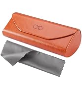 Vemiss Protective Hard Shell Glasses Case, Portable Eyeglass Holder for Travel, Sturdy & Compact ...