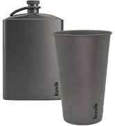 Kuvik 260ml (8.8 oz) Titanium Flask & 500ml (17 oz) Titanium Cup Bundle