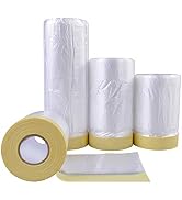 MyLifeUNIT Tape and Drape, Assorted Masking Paper for Automotive Painting Covering (66-Feet, 3 Si...