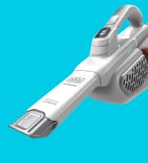 BLACK+DECKER Dustbuster Handheld Vacuum, Cordless, AdvancedClean+, White (HHVK320J10)