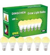 DingChen Grow Light Bulbs, A19 Full Spectrum Light Bulb, 9W Plant Grow Lights Bulbs (100W Equival...