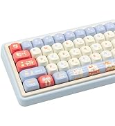 GEKUCAP PBT Keycaps XOA Profile Keycaps 120 Keys Dye Sublimation Clown Circus Theme Keycaps Cute ...