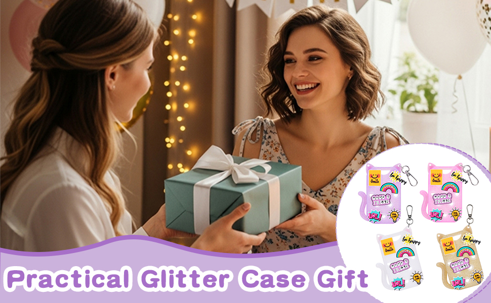 Glitter Silicone Hand Sanitizer Case