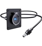 Edihia Waterproof Wall Socket Passthrough for Starlink Mini, Aluminum Panel Mount DC 5.5 x 2.1mm ...