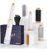 Blow Dryer Brush Set of 6, Air Curling Iron 3 Temperature Negative Ionic Hair Dryer Brush, Hot Ai...