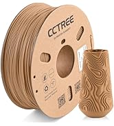 CCTREE Wood PLA+ Filament 1.75mm, Real Wood Fibers Added 3D Printer PLA Plus, Dimensional Accurac...
