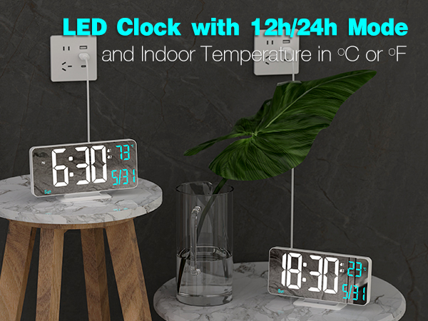 led clock with dimmer