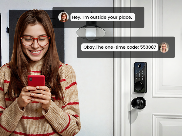 keypad door lock with handle