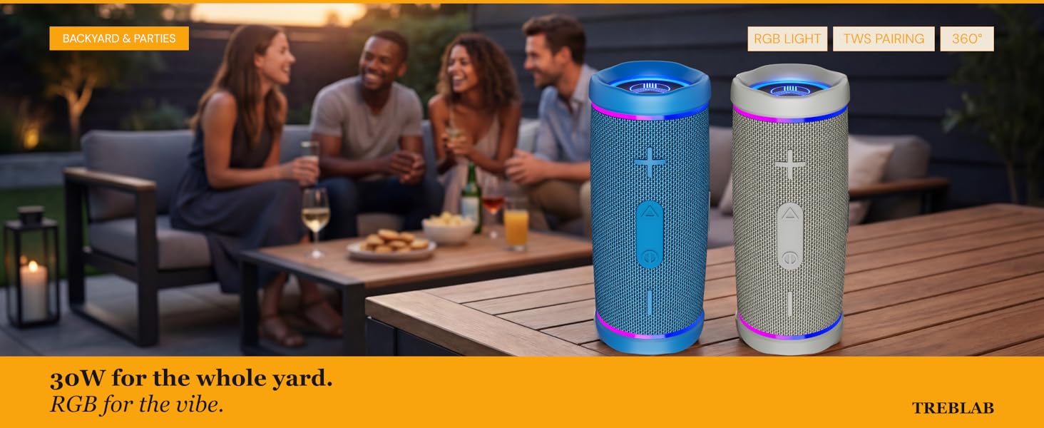 30W for the whole yard. RGB for the vibe.