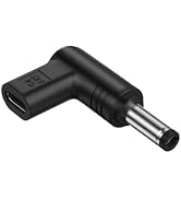 Female USB C to Male DC 5.5mm x 2.1mm Converter, 12V 3A USB Type C Input to DC5521 Output Adapter...