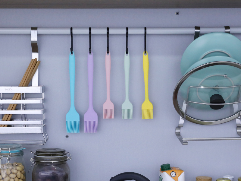 5PC Silicone Basting & Pastry Brush