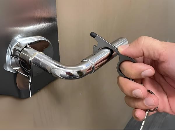 multifunctional keychain touch opener touch free door opener safest touch keychain