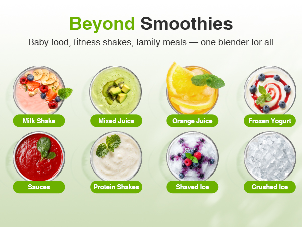 All in one KOIOS portable blender prepares baby food shakes sauces juice ice for family meals