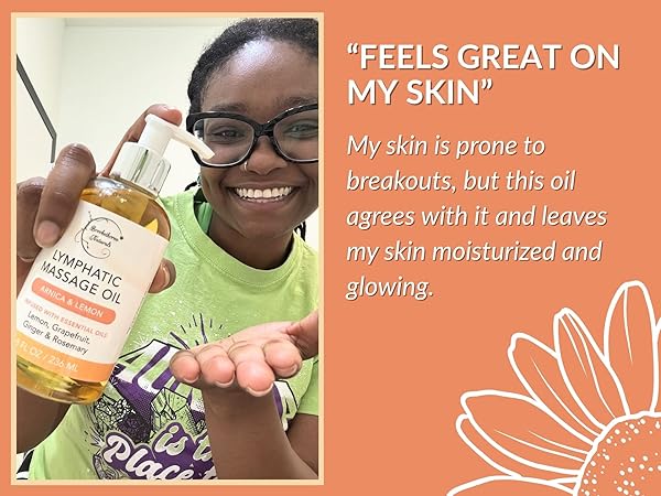"Feels great on my skin"
