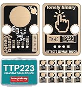 Lonely Binary 12-Pack TTP223 Touch Switch Module Gold Edition Capacitive Touch Sensor TTP223 KIT ...