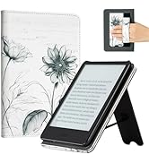 CoBak Case with Stand for for 6" Kindle (2024 & 2022, 11th Gen) – PU Leather Smart Cover with Aut...