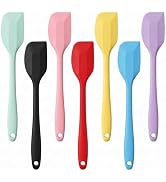 Headaze Silicone Spatulas 7Pcs, 8.46 Inch Small Spatula Set, BPA-Free | Heat Resistant 572?, Seam...