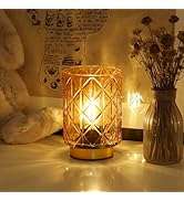 ULAROOM Battery Operated Table Lamp with Timer for Bookshelf/Bedside,Cordless Small Cozy Ambience...