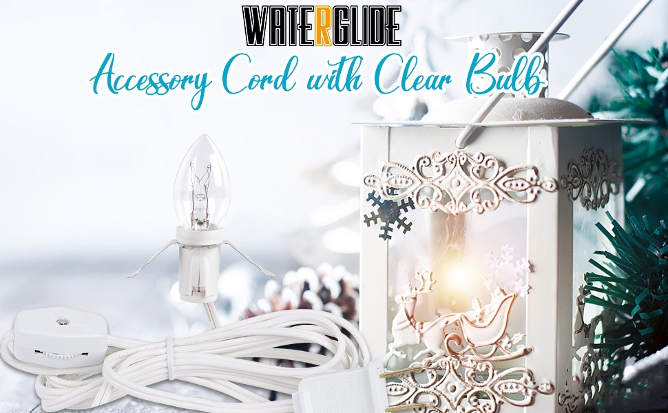 2 Pack Accessory Cord with Clear Bulb
