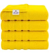 American Soft Linen Luxury 4 Piece Bath Towel Set, 100% Turkish Cotton Bath Towels for Bathroom, ...