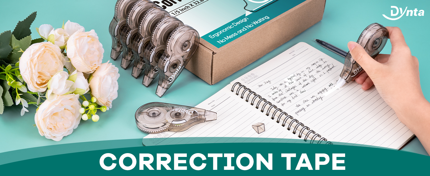 Experience the smoothest corrections with Dynta correction tapes