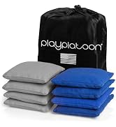 Play Platoon Cornhole Bags Weather Resistant- Set of 8 Regulation Bean Bags for Tossing- Official...