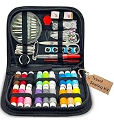Small Travel Sewing Kit for Beginners, Adults & Kids – Portable Sewing Supplies with Needles, Thr...