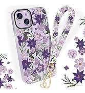UKON Phone Lanyard with Print Phone Case Set Leather Phone Wrist Strap and IMD Process Phone Case...