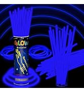 Taikula 100 Pack 8” Glow Sticks Bracelet Bulk Glow Sticks with 100 Connectors Neon Glow In The Da...
