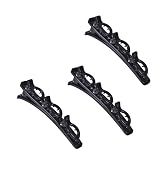 3Pcs Black Sparkling Crystal Braided Hair Accessories with Rhinestones - Double Bangs Hair Clips,...