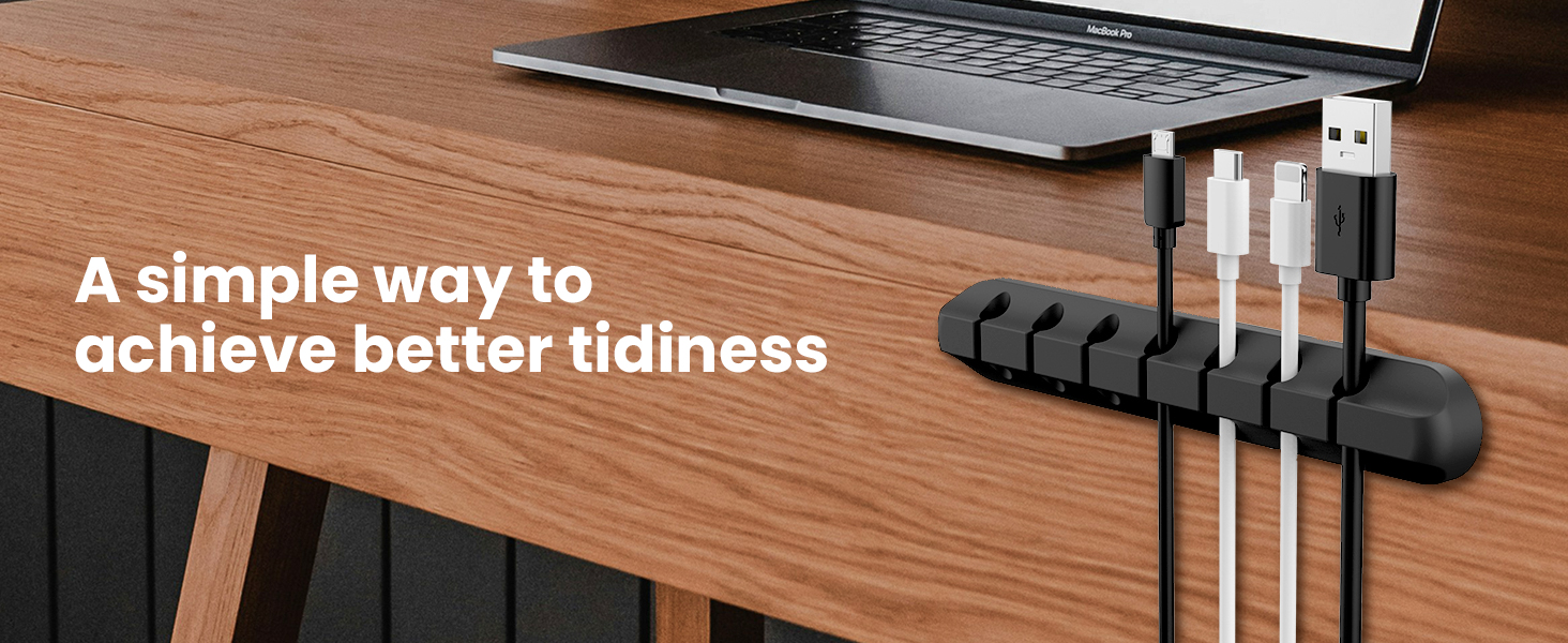 Cable Clips Cord Holders Cable Organizer Self Adhesive Cord Keeper for Desktop Organizing USB Cable