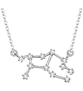 BriLove 925 Sterling Silver Necklace Gifts for Mom Women Constellation Zodiac 12 Horoscope Astrol...