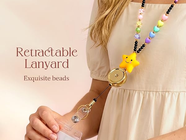 Toykee Teacher Lanyard for ID Badges Women