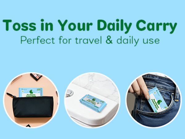 flushable travel wipes